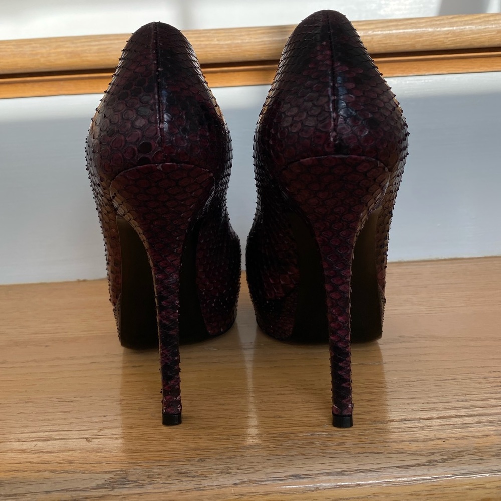 Gucci Python Skin Heels - image 4
